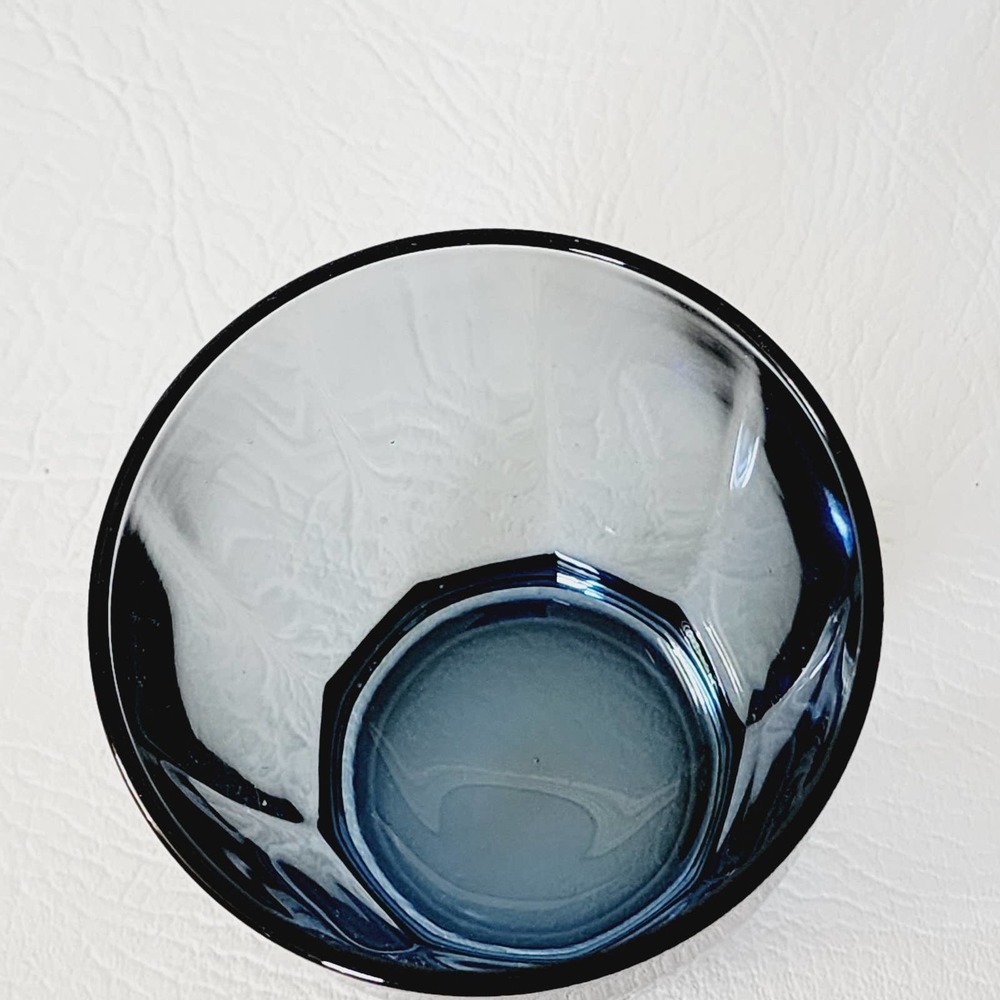 Bormioli Rocco, "Pulsar" Glass Water Ocean Blue, Set of 3 Rocks Glasses - Picture 6 of 9